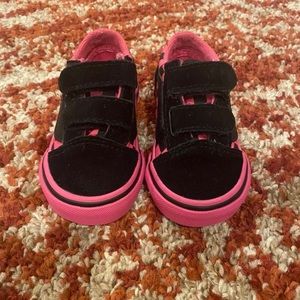 Pink and Black Vans